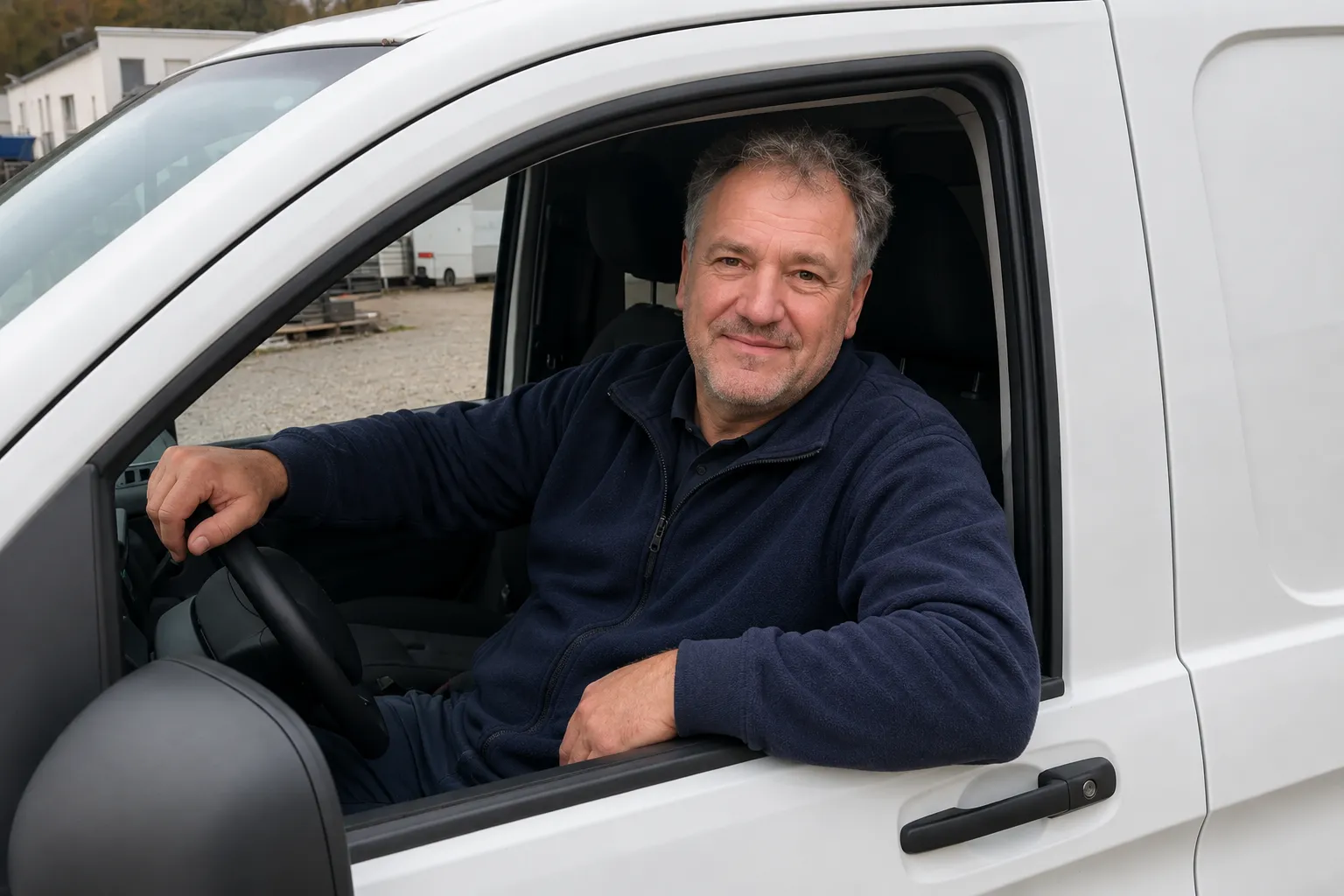 Team von Kammerjäger Meier vor dem Servicefahrzeug
